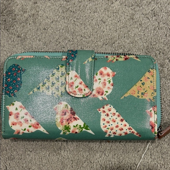 no brand Handbags - Charming Teal Bird Pattern Wallet